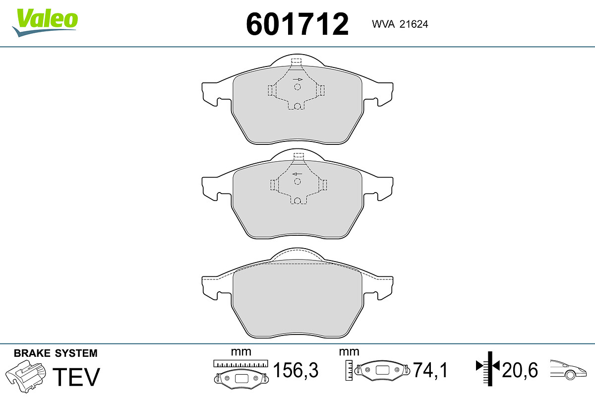 BRAKE PADS AUDI A4 VW PASSAT FR